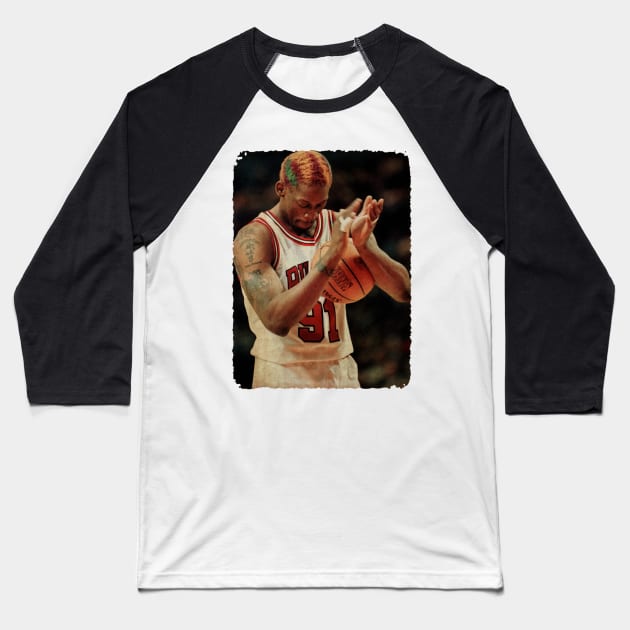 New Hair Dennis Rodman Vintage Baseball T-Shirt by Milu Milu